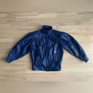 VINTAGE - Purple Leather Jacket